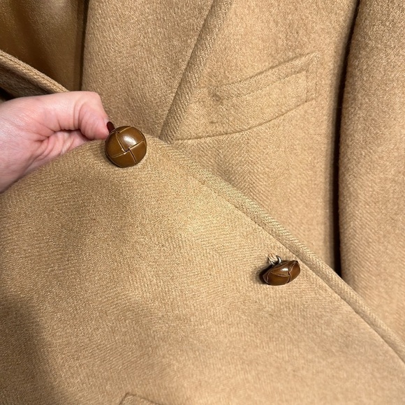 Stanley Blacker Wool Blend* Overcoat in Camel Size 36 - Picture 2 of 8